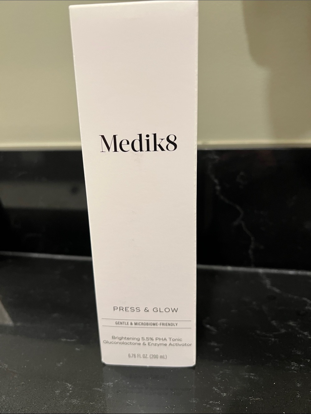 Unopened full size Medik8 Press & Glow Tonic/Toner
